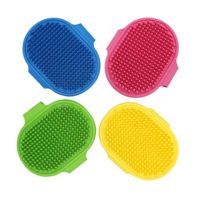 Grooming pet hair brush silicone massage dog bath brush