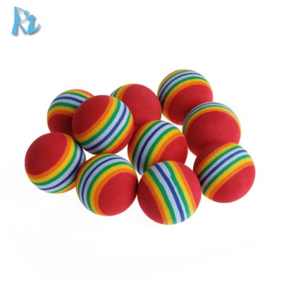 Cheap Wholesale Pet Cat Ball Toy Crazy Colorful EVA Pet Toys Ball