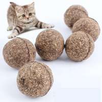 Natural Catnip Edible Treat Ball Favor Home Chasing Toys Healthy Safe teeth cleaning for Pet Cat Kitten