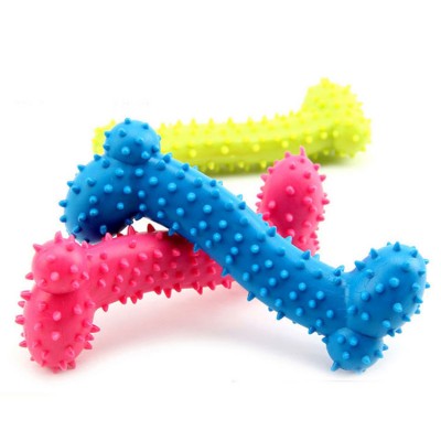 Natural rubber dog teeth clean toy tpr dog chew toy bone