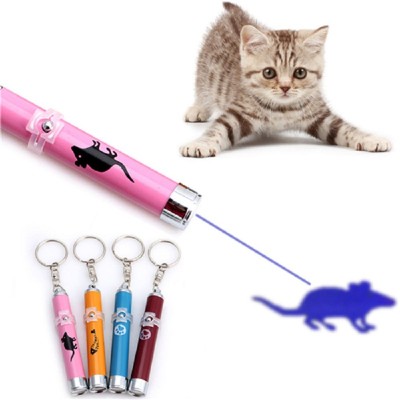 Pet cat toy laser pointer light interactive stocked cat laser light