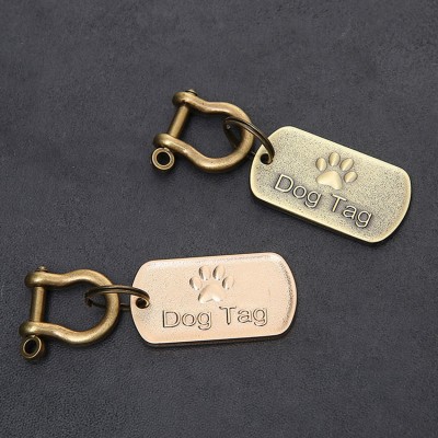 Newest wholesale dog nameplate metal dog collar tag