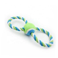 Best sales pet products tennis ball dog cotton rope toys