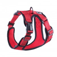 Mesh breathable no pull reflective dog harness buckle