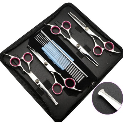 Pet grooming professional stainless steel dog grooming scissors set