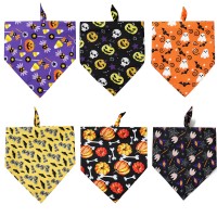 Factory wholesale halloween print dog bandana reversible