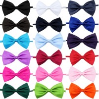 Bright color dog bow tie collar adjustable dog neck ties bow