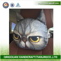 QQ Pet Factory Car Seat Head Neck Rest Pillow With Bamboo Carton Inside / Inflatable Car Cushion Pillow