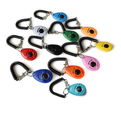 Agility training dog clicker multi colors trainer dog clicker logo