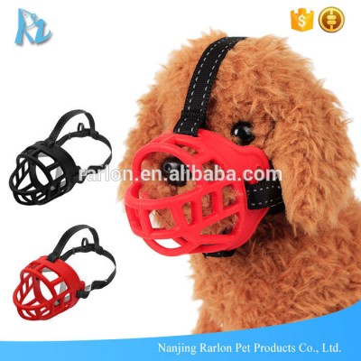 Anti-Barking Soft Adjustable Medium Large Silicone Basket Dog Muzzle