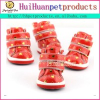 Heart shaped pattern pet shoes autumn and winter dog boots