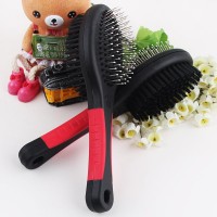 Wholesale dog pin brushes plastic double sided dog brush