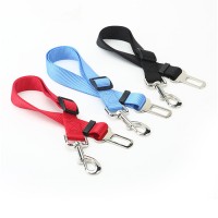 Amazon high quality best pet adjustable belt leash dog nylon car seat belt