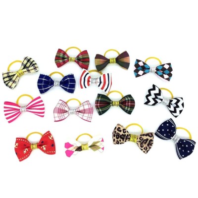 Wholesale cat hair bows handmade dog hair bow for small dogs